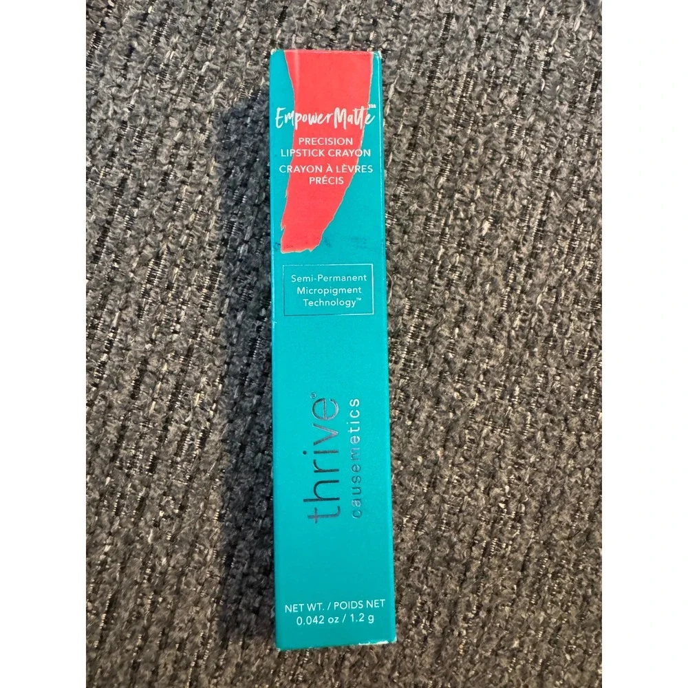 Thrive Causemetics EmpowerMatte Precision Lipstick Crayon Evelyn Coral Pink